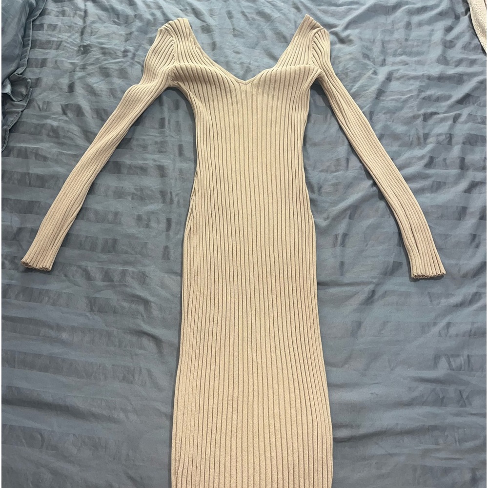 Off the shoulder sweater dress